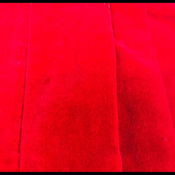 Vintage Carriage Boutique Red Velour Pleated Romper size 3 months - Picture 10 of 13